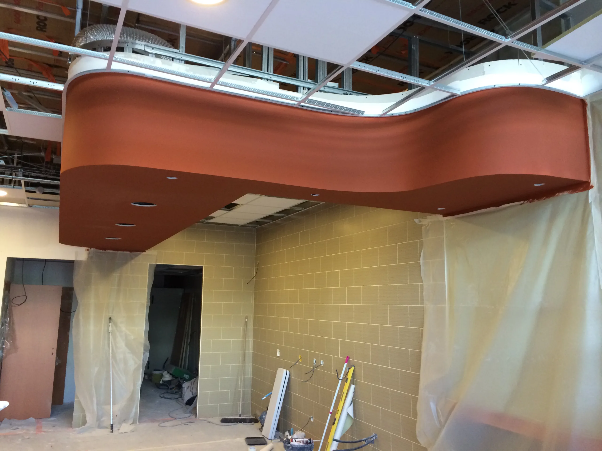 Agencement placo avec peinture